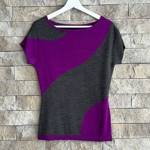 The Limited short sleeve colourblock sweater